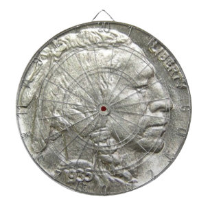 INDIAN HEAD NICKEL DARTBOARD