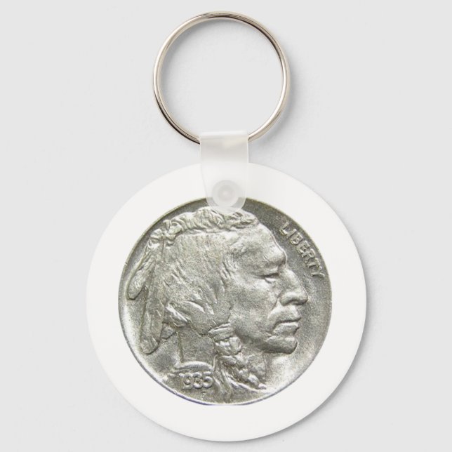 INDIAN HEAD NICKEL KEY RING (Front)