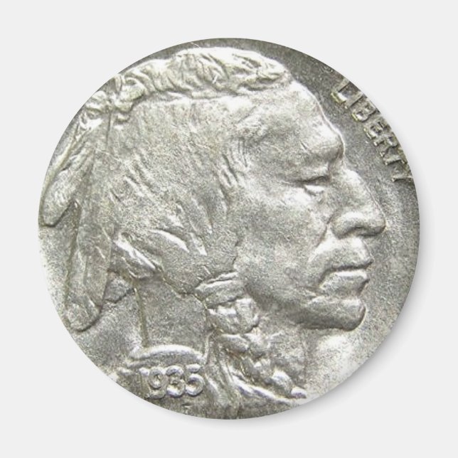 INDIAN HEAD NICKEL MAGNET (Front)