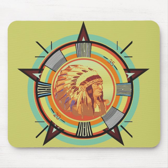 Indian Head Test Pattern Mouse Mat (Front)