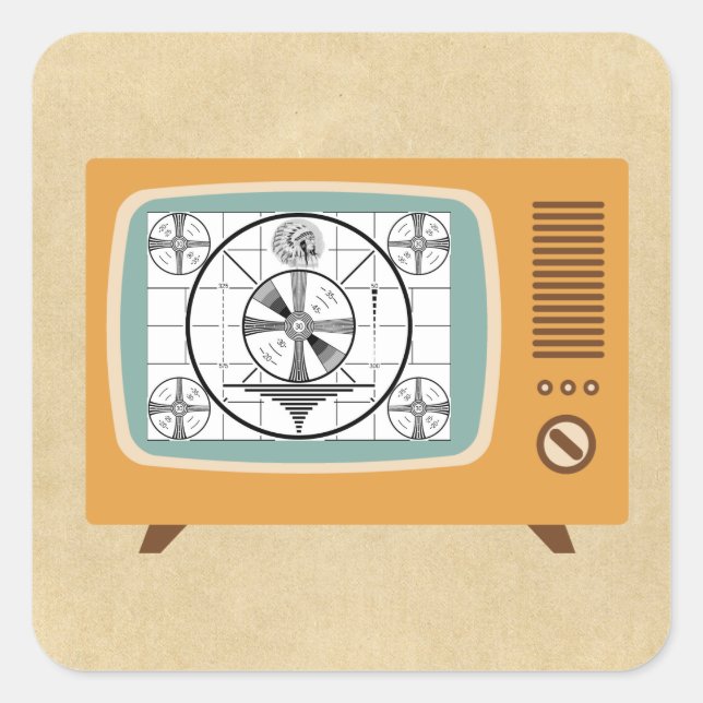 Indian Head Test Pattern Square Sticker (Front)