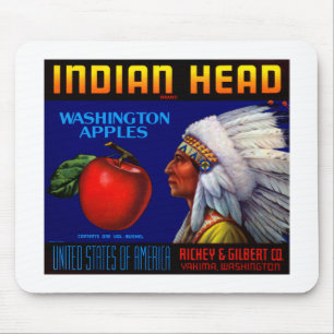 Indian Head Washington Apples Mouse Mat