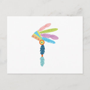 Indian Headress Postcard