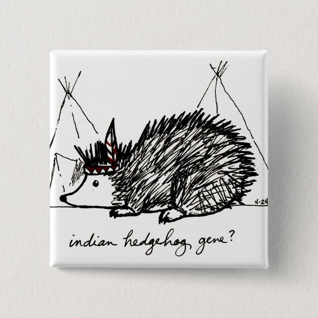 Indian Hedgehog Gene button (Front)