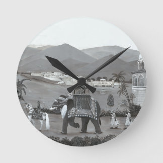 Indian Heritage Art Printed Round Clock
