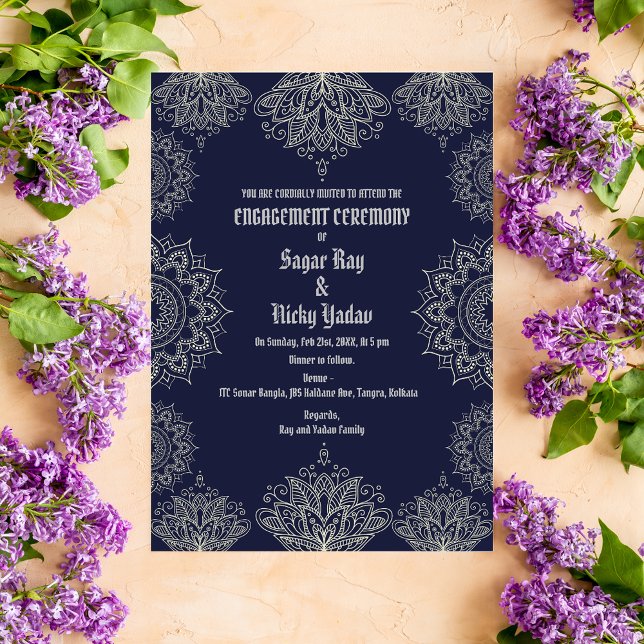 Indian Hindu Engagement Ceremony Invitation (Creator Uploaded)
