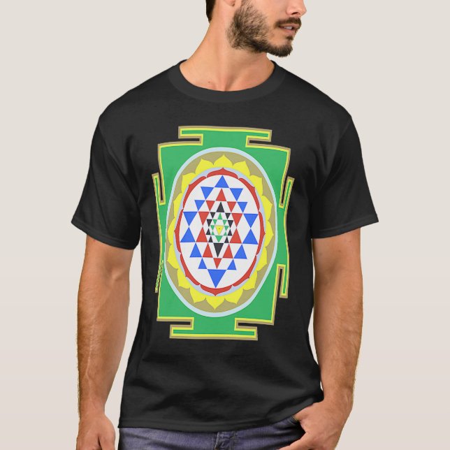 Indian Hindu Wedding  for Indians Sri Yantra Diagr T-Shirt (Front)