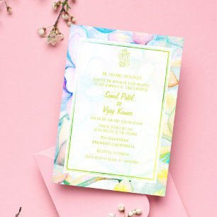 Indian Hindu Wedding Ganesha Invitation
