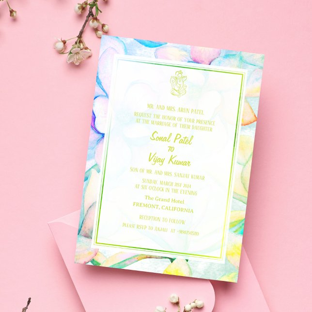 Indian Hindu Wedding Ganesha Invitation (Creator Uploaded)