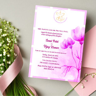 Indian Hindu Wedding Ganesha Invitation