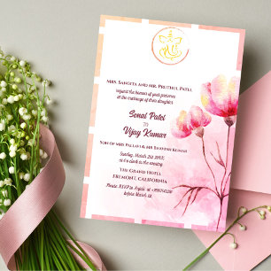 Indian Hindu Wedding Ganesha Invitation