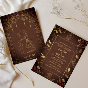 Indian Hindu Wedding Ganesha Invitation