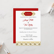 Indian Hindu Wedding Invitation
