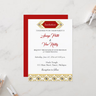 Indian Hindu Wedding Invitation