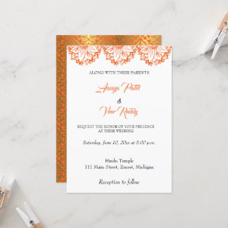 Indian Hindu Wedding Invitation