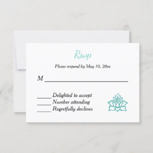 Indian Hindu Wedding Invitation RSVP