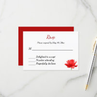 Indian Hindu Wedding Invitation RSVP