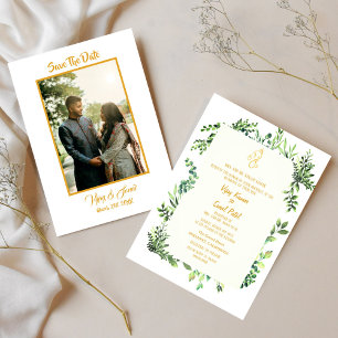 Indian Hindu Wedding Invitation with Custom Image