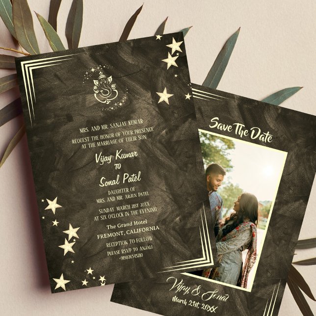 Indian Hindu Wedding Invitation with Custom Image (Creator Uploaded)
