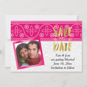 Indian Hindu Wedding Photo Save the Date