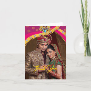 Indian Hindu Wedding Thank You Card