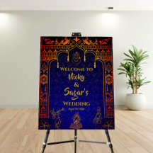 Indian Hindu Wedding Welcome Sign Foam Board