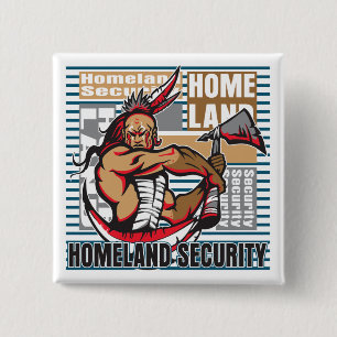 Indian Homeland Security 15 Cm Square Badge