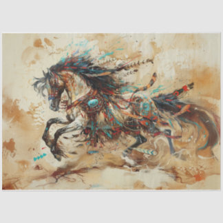 Indian Horse Tissue Paper