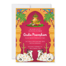 Indian Housewarming invitation Gruhapravesham