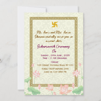 Indian Housewarming Invitations 
