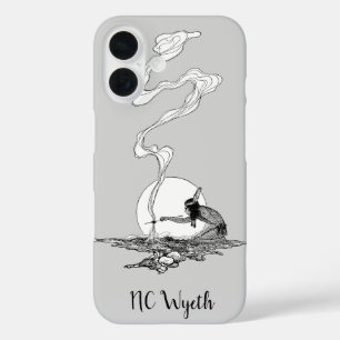 Indian in His Solitude by NC Wyeth Vintage Western iPhone 16 Case