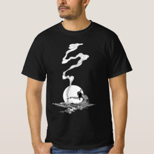 Indian in His Solitude by NC Wyeth Vintage Western T-Shirt