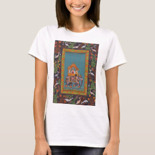 Indian India Elephant Boho Mughal Paisley Art T-Shirt