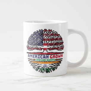 Indian India US American USA United States Tree Large Coffee Mug