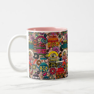 Indian kettles clay Two-Tone Coffee Mug