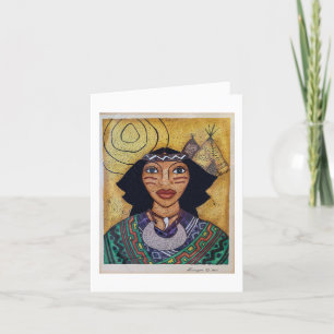 Indian Lady Note Card