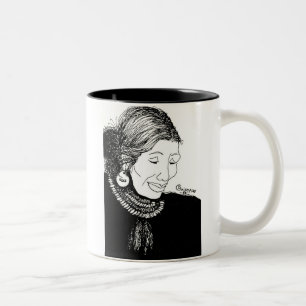 indian Lady Two-Tone Coffee Mug