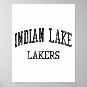 Indian Lake High School Hs Lewistown Oh Vintage Sr Poster