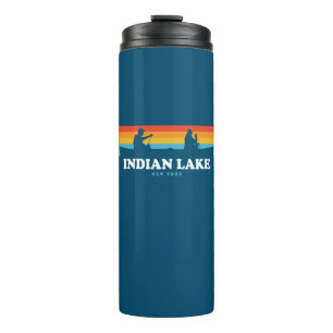 Indian Lake New York Canoe Thermal Tumbler