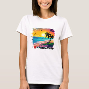 Indian Lakshadweep beach Vacation Tee, India Vacay T-Shirt