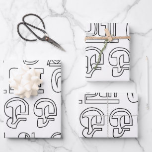 Indian Language Tamil Alphabet Letters Wrapping Paper Sheet