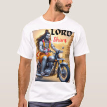 Indian Lord of Shiva printed T-shirt 
