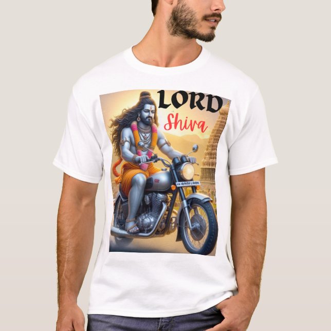 Indian Lord of Shiva printed T-shirt  (Front)