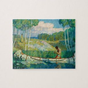Indian Love Call by Newell Convers Wyeth Jigsaw Puzzle