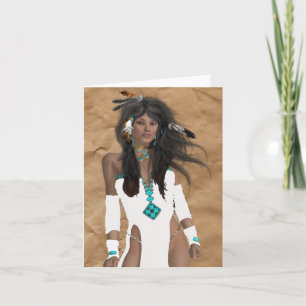 Indian Maiden All Occasion Card