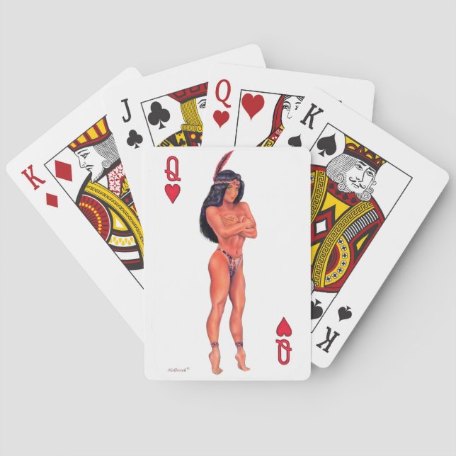 INDIAN MAIDEN PLAYING CARDS (Back)