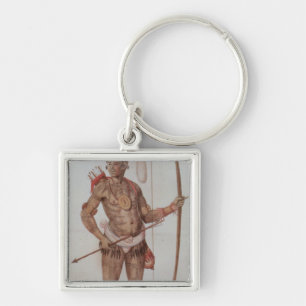 Indian Man of Florida Key Ring