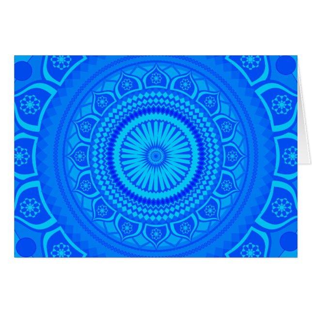 Indian mandala Blue (Front Horizontal)