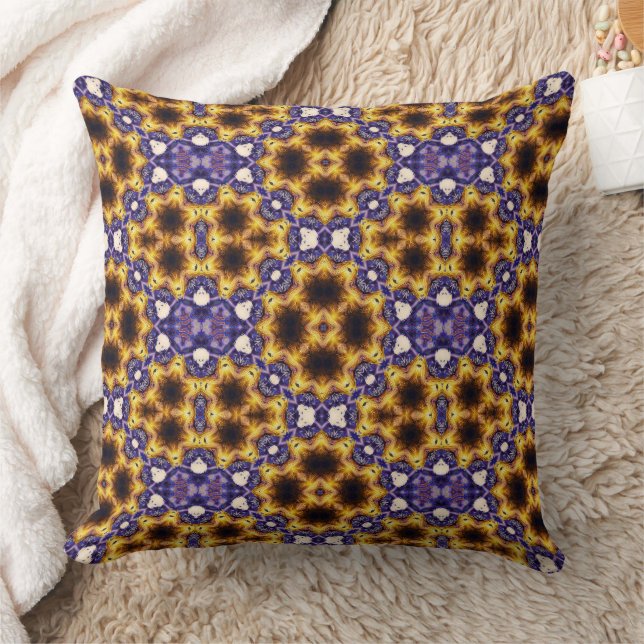 Indian Mandala Geometric Art Deco Seamless Pattern Cushion (Blanket)