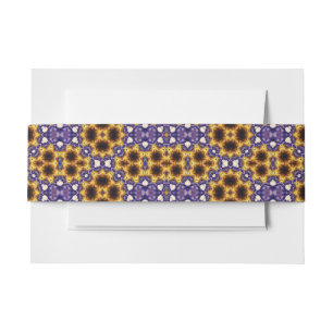 Indian Mandala Geometric Art Deco Seamless Pattern Invitation Belly Band